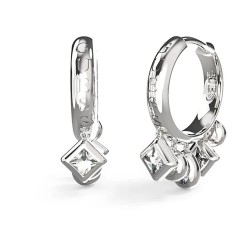 Guess Tiny Dancer JUBE04648 earrings - Silver (Silver) бижутерия,guess,tiny,dancer,jube04648,earrings,silver,(silver)