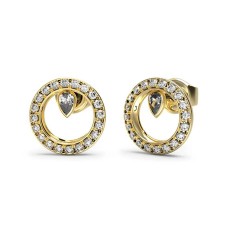 бижутерия,guess,tiny,dancer,jube04655,earrings,golden,(gold)