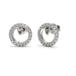бижутерия,guess,tiny,dancer,jube04655,earrings,silver,(silver)