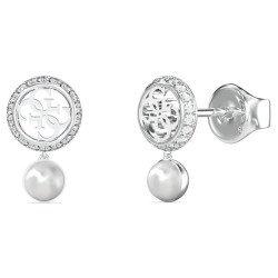 Guess Tiny Pearly JUBE05517 earrings - Silver (Silver) бижутерия,guess,tiny,pearly,jube05517,earrings,silver,(silver)