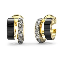 бижутерия,guess,trinity,jube04572,earrings,golden,(gold,black)