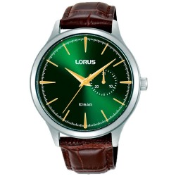 часовник,часовници,lorus,watches,r5b09ax9,42mm,10atm,quartz,analogical,watch,silver,(brown,green,mineral)