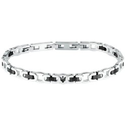 бижутерия,maserati,iconic,bracelet,silver,(silver,black)
