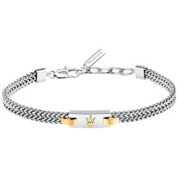 бижутерия,maserati,jm425avd103,bracelet,silver,(silver,gold)
