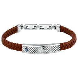бижутерия,maserati,jm525ave37,bracelet,brown,(silver,blue,brown)