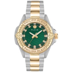 Часовник Philipp plein Majesty 38mm 5ATM Quartz/Analogical woman watch - Golden (Gold / Green / Mineral) часовник,часовници,philipp,plein,majesty,38mm,5atm,quartz,analogical,woman,watch,golden,(gold,green,mineral)