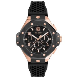 Часовник Philipp plein Plein Chrono Royal 46mm 5ATM Quartz/Analogical watch - Golden (Black / Black / Rose Gold / Mineral) часовник,часовници,philipp,plein,plein,chrono,royal,46mm,5atm,quartz,analogical,watch,golden,(black,black,rose,gold,mineral)
