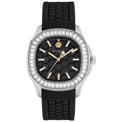 Часовник Philipp plein Spectre 37mm 5ATM Quartz/Analogical woman watch - Silver (Black / Black / Mineral) часовник,часовници,philipp,plein,spectre,37mm,5atm,quartz,analogical,woman,watch,silver,(black,black,mineral)