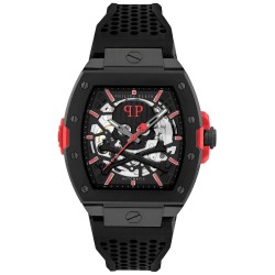 часовник,часовници,philipp,plein,the,skeleton,2.0,44mm,5atm,automatic,analogical,watch,silver,(black,black,mineral)