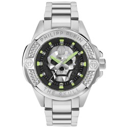 часовник,часовници,philipp,plein,the,skull,44mm,5atm,quartz,analogical,watch,silver,(silver,black,mineral)
