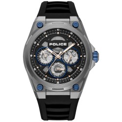 часовник,часовници,police,dominion,45mm,5atm,quartz,analogical,watch,silver,(blue,black,mineral)