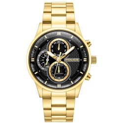 часовник,часовници,police,levuka,43mm,5atm,quartz,analogical,watch,golden,(gold,black,mineral)