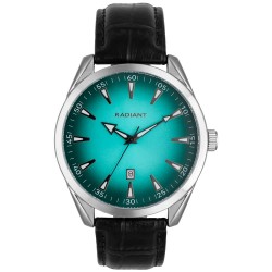 Часовник Radiant Ocean Code 42mm 5ATM Quartz/Analogical watch - Silver (Black / Turquoise / Mineral) часовник,часовници,radiant,ocean,code,42mm,5atm,quartz,analogical,watch,silver,(black,turquoise,mineral)