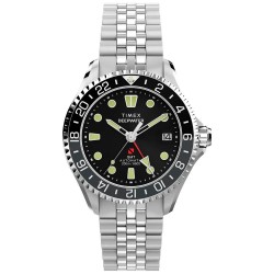 Часовник Timex Deep Water 42mm 20ATM Quartz/Analogical watch - Silver (Silver / Black / Sapphire) часовник,часовници,timex,deep,water,42mm,20atm,quartz,analogical,watch,silver,(silver,black,sapphire)