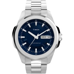 Часовник Timex Essex 45mm 5ATM Quartz/Analogical watch - Silver (Silver / Blue / Mineral) часовник,часовници,timex,essex,45mm,5atm,quartz,analogical,watch,silver,(silver,blue,mineral)
