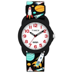 Часовник Timex Teacher 30mm 3ATM Quartz/Analogical watch - Black (Black / White / Acrylic) часовник,часовници,timex,teacher,30mm,3atm,quartz,analogical,watch,black,(black,white,acrylic)