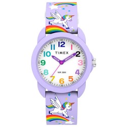 Часовник Timex Teacher 30mm 3ATM Quartz/Analogical watch - Purple (Lilac / White / Acrylic) часовник,часовници,timex,teacher,30mm,3atm,quartz,analogical,watch,purple,(lilac,white,acrylic)