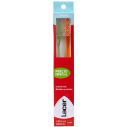 хигиена,аксесоари,lacer,soft,duplo,toothbrushs,2,units,clear