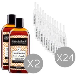 хигиена,коса,nuggela,&,sulé,keratin,hyaluronic,ampoules,capillary,treatment,4,units,clear