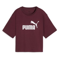тениска,мъжки,тениски,дамски,тениски,puma,ess,no,1,logo,cropped,short,sleeve,t,shirt,refurbished,purple,(ruby,shimmer)