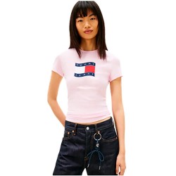 тениска,мъжки,тениски,дамски,тениски,tommy,hilfiger,dw0dw22781,short,sleeve,t,shirt,pink,(pearly,pink)