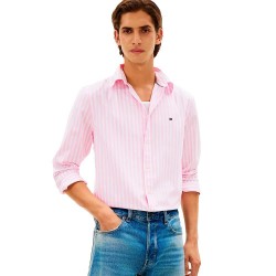 риза,с,дълъг,ръкав,дамски,ризи,мъжки,ризи,tommy,hilfiger,mw0mw42440,long,sleeve,shirt,pink,(classic,pink,stripe)
