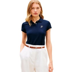 Tommy hilfiger WW0WW49259 short sleeve polo - Blue (Dark Night Navy) дамски,блузи,с,яка,мъжки,блузи,с,яка,tommy,hilfiger,ww0ww49259,short,sleeve,polo,blue,(dark,night,navy)