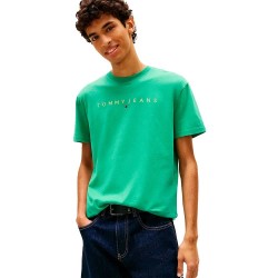 тениска,мъжки,тениски,дамски,тениски,tommy,jeans,reg,linear,logo,short,sleeve,t,shirt,green,(bahama,green)