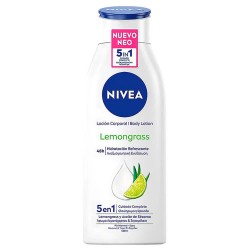 козметика,за,овлажняване,nivea,lemongrass,5in1,400ml,body,lotion,clear