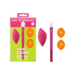 специфични,козметични,продукти,real,techniques,vivid,escape,brights,set,makeup,brush,pink