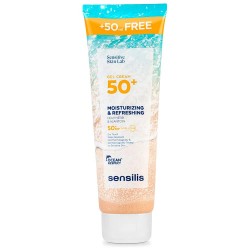 козметика,за,защита,от,слънце,sensilis,moisturizing,&,refreshing,gel,spf50+,250ml,facial,sunscreen,clear