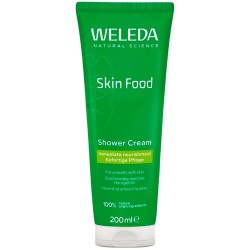 хигиена,тяло,weleda,skin,food,200ml,shower,gel,green