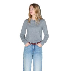 Balmohk 30000097 long sleeve polo - Grey (Grey Melange) дамски,блузи,с,яка,мъжки,блузи,с,яка,balmohk,30000097,long,sleeve,polo,grey,(grey,melange)