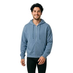 Блуза Balmohk 30000811 full zip sweatshirt - Blue (Dusty Blue) блуза,мъжки,пуловери,balmohk,30000811,full,zip,sweatshirt,blue,(dusty,blue)