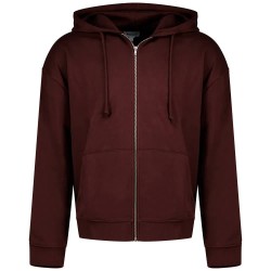 блуза,мъжки,пуловери,balmohk,30000811,full,zip,sweatshirt,brown,(fudge)