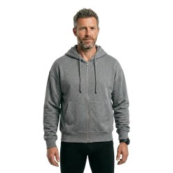 Блуза Balmohk 30000811 full zip sweatshirt - Grey (Medium Grey Melange) блуза,мъжки,пуловери,balmohk,30000811,full,zip,sweatshirt,grey,(medium,grey,melange)