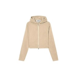Блуза Balmohk 30001066 full zip sweatshirt - Beige (Ecru) блуза,дамски,блузи,balmohk,30001066,full,zip,sweatshirt,beige,(ecru)