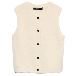 Елек Vero moda Novah knitted vest - Beige (Birch) елек,мъжки,пуловери,дамски,пуловери,vero,moda,novah,knitted,vest,beige,(birch)
