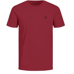 Тениска Jack & jones Denim Logo short sleeve T-shirt - Red (Samba / Black Emb) тениска,мъжки,тениски,дамски,тениски,jack,&,jones,denim,logo,short,sleeve,t,shirt,red,(samba,black,emb)