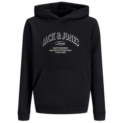суичър,детски,блузи,jack,&,jones,denver,logo,hoodie,black,(black)