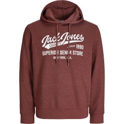 суичър,мъжки,пуловери,jack,&,jones,logo,hoodie,red,(fired,brick,detail,melange)