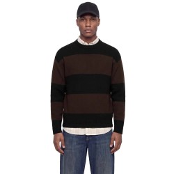 Блуза Jack & jones Soho Ollie sweater - Brown / Black (Black / Detail Delicioso) блуза,мъжки,пуловери,дамски,пуловери,jack,&,jones,soho,ollie,sweater,brown,black,(black,detail,delicioso)