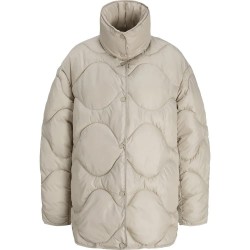 яке,мъжки,якета,дамски,якета,и,палта,jack,&,jones,stella,shiny,quilted,jjxx,jacket,beige,(feather,grey)