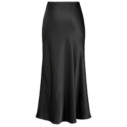 Пола Jack & jones Tine Satin JJXX long skirt - Grey (Black) пола,дамски,поли,и,рокли,jack,&,jones,tine,satin,jjxx,long,skirt,grey,(black)