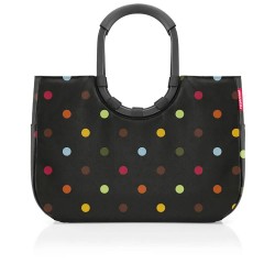 Пазарска чанта Reisenthel Loop l Shopper Bag - Black (Dots) пазарска,чанта,всички,чанти,reisenthel,loop,l,shopper,bag,black,(dots)