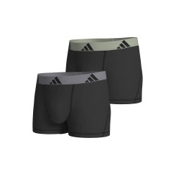 Боксерки Adidas Active Flex Cotton Trunks boxers 2 units - Grey (Grey/Slave) боксерки,мъжко,бельо,adidas,active,flex,cotton,trunks,boxers,2,units,grey,(grey,slave)