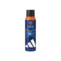 Adidas UEFA Champions League Pro Player 72H Dry Protection 150 ml Deodorant - Blue (Blue / Silver) хигиена,тяло,adidas,uefa,champions,league,pro,player,72h,dry,protection,150,ml,deodorant,blue,(blue,silver)