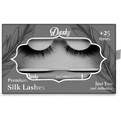 Dashy Premium Silk Lashes + 5 ml Adhesive Just You fake lashes - Black очна,линия,dashy,premium,silk,lashes,+,5,ml,adhesive,just,you,fake,lashes,black