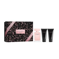 Narciso rodriguez For her EdP 50 ml + 50 ml + 50 ml eau de parfum - Pink (Pink / Black) дамски,парфюми,narciso,rodriguez,for,her,edp,50,ml,+,50,ml,+,50,ml,eau,de,parfum,pink,(pink,black)