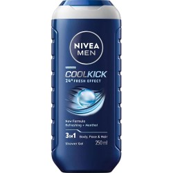 хигиена,тяло,nivea,men,cool,kick,250,ml,shower,gel,clear,(blue,white)